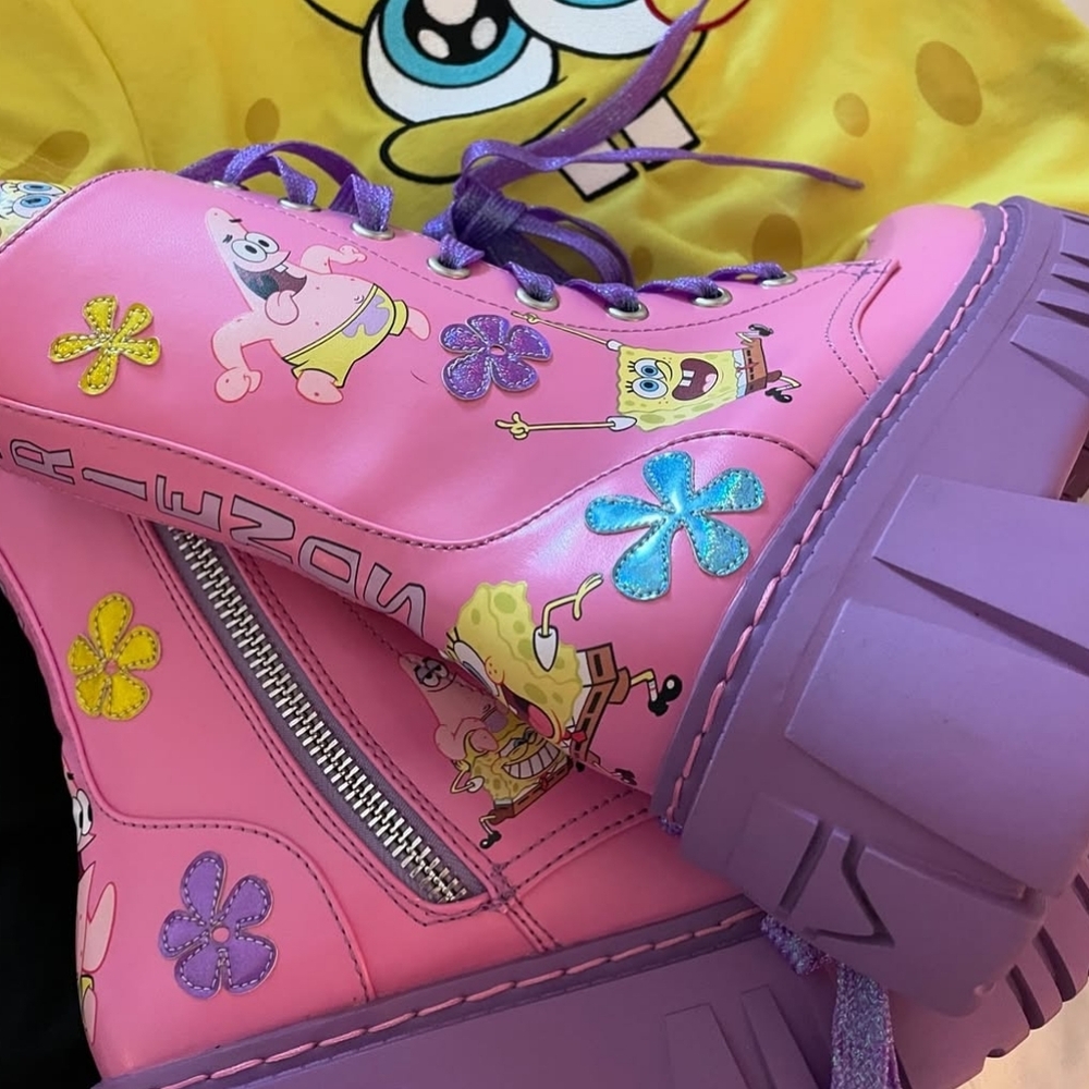 Dolls Kill SpongeBob Platform Boots